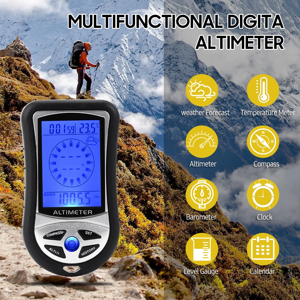 Altimeter Elektronik Multifung - Thermometer Digital ulasan dan harga
