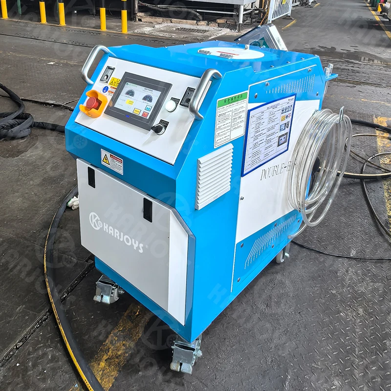 Industrial Automatic Dry Ice Blasting Machine 900W 220V Smart Touch-screen PLC Control for Engine Carbon