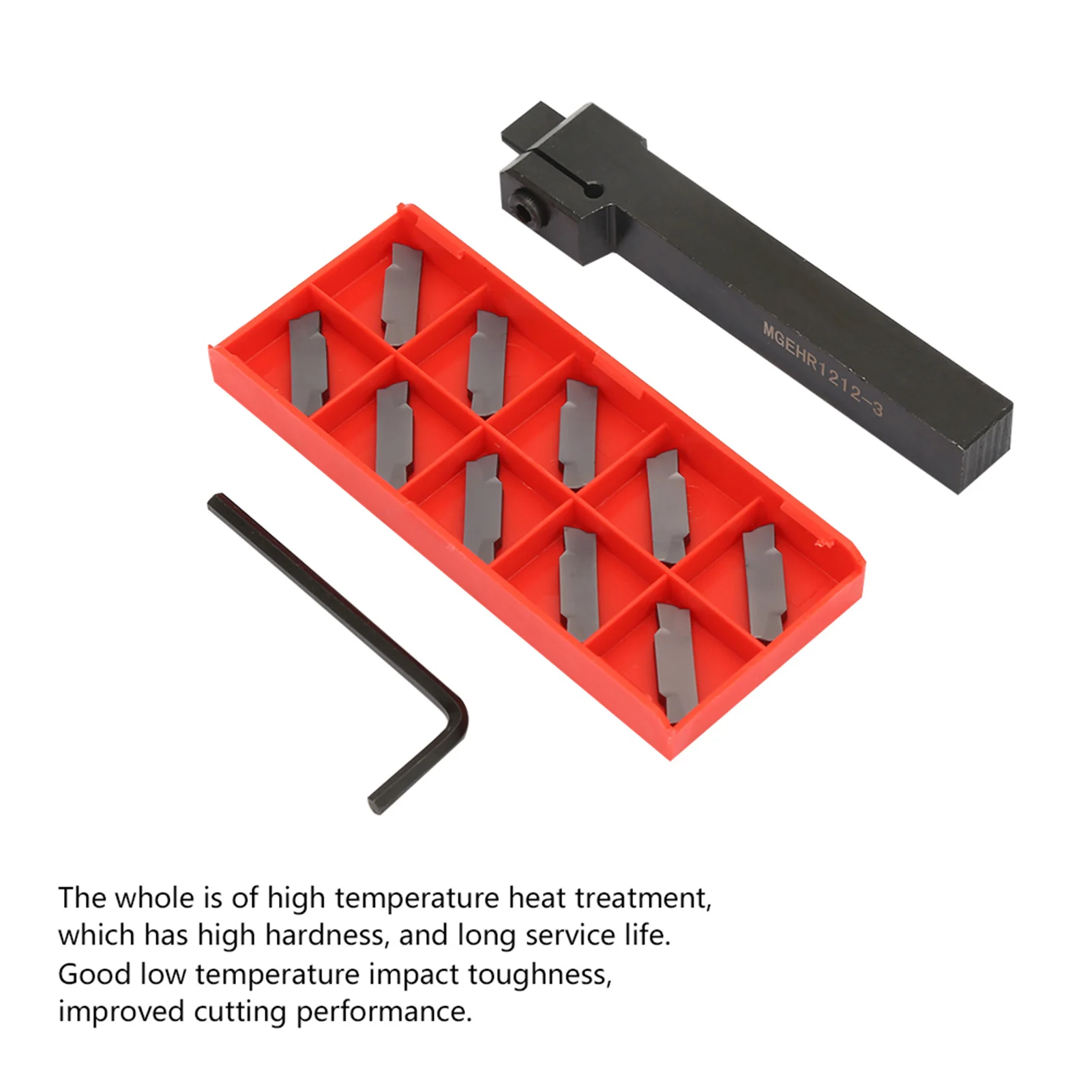 MGEHR1212-3 حامل أدوات فراق المخرطة مع 10 قطع #1