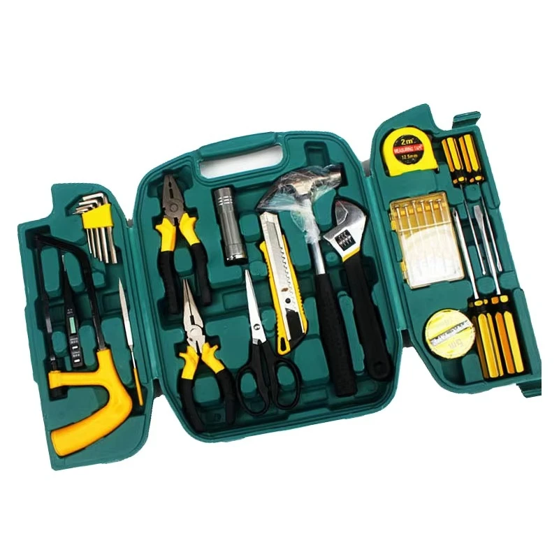 

27 Piece Three Fold Hand Tools Household Vehicle Mounted Tool Hard Case