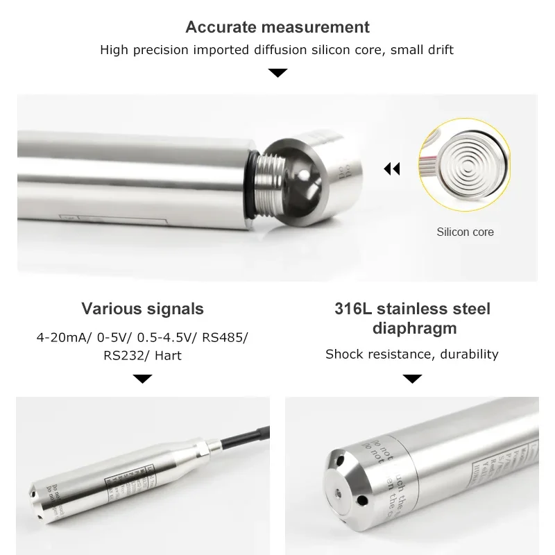 Submersible Water Fuel Hydrostatic Level Sensor Pressure Sensor Transducers