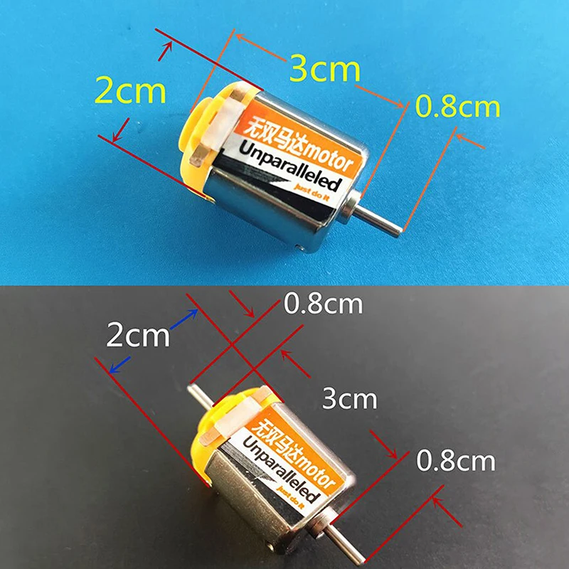 Mini coche de carreras 4WD de alta velocidad, 1 piezas, Motor magnético fuerte, 3V, 66000RPM, herramienta de maquinaria eléctrica