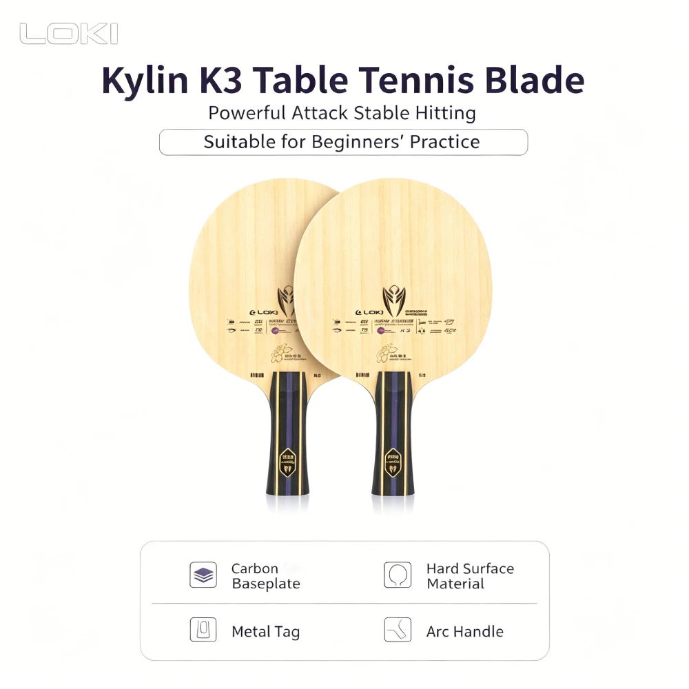 Orignal LOKI Kirin K3 Table Te - đánh giá và giá Table Tennis Bat Butterfly