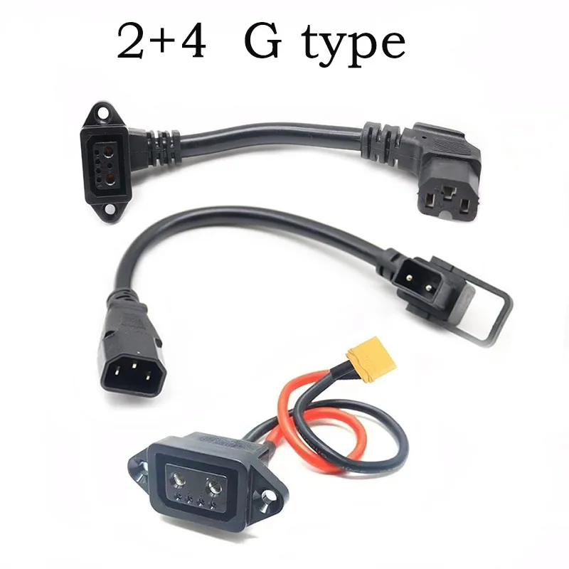 Niu Electric Vehicle G Series 2+4 Pin Charging Adapter with Cable XT60 Female Socket Adapter Charging Connection G0 G1 G2 Plug