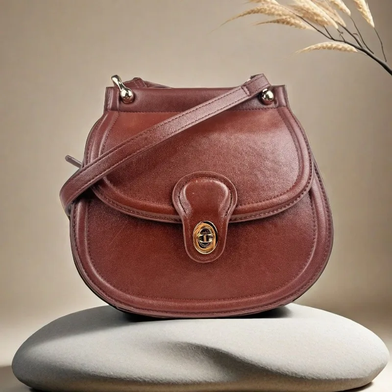 

Fashion Women's Bags High-end New Niche Retro Shoulder Messenger Bags Saddle Bags Popular Versatile Exquisite Simple Personality