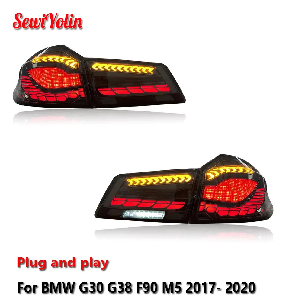 

Car Tail LCI Lamp For BMW G30 G38 520 530 540 F90 M5 2017- 2020 DRL Fog Rear Trailer lamps Turning Signal Voiture Plug And Play