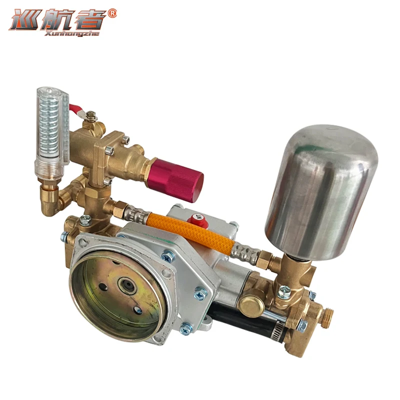 Gasoline engine four-stroke power dispenser copper pump head assembly pesticide pump agricultural high pressure spraye