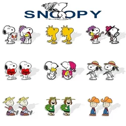 New Snoopy Fashion Ladies Earrings Anime Earrings Decorative Jewellery Cartoon Anime Piercing Earrings Handmade Plastic Earring