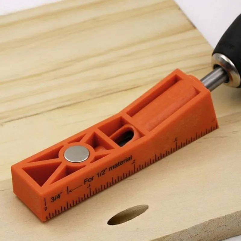 Carpentry Drilling Locator Portable Oblique Hole Positioner with Magnetic Angle Drill Guide Hole Punch Locator Woodworking Tool