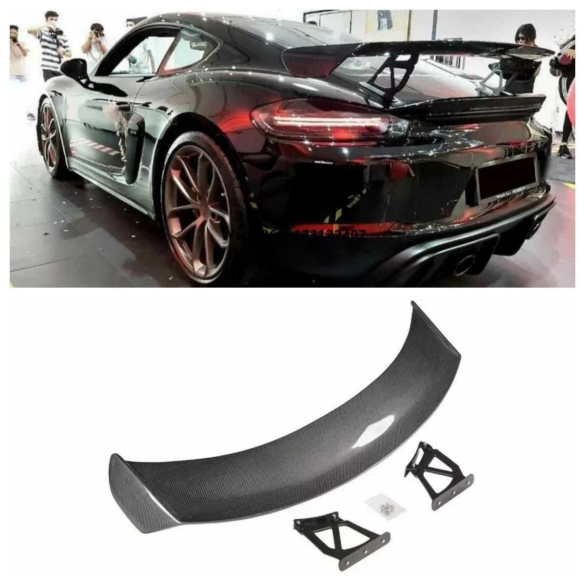 

High Quality Car Trunk wings Suitable for 718 Dry Carbon Fiber Rear Spoiler