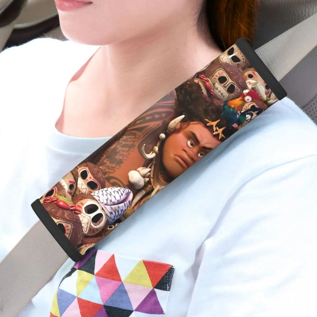 

2 Pack Moana Car Seat Belt Pads Comfy Strap Covers Automotive SeatBelt Cover