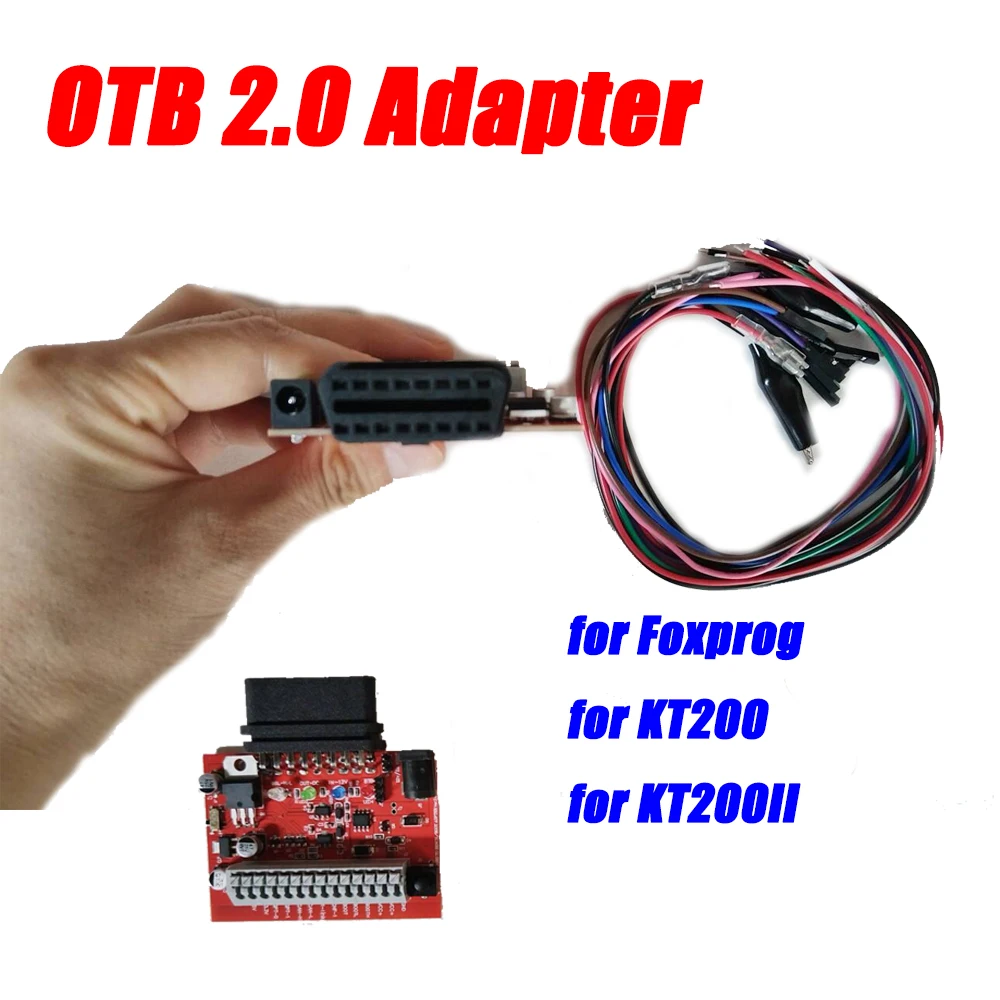 

OTB 2.0 Adapter for Foxprog KT200 KT200II ECU Programmer Tools Three-way BOOT Upgrade to OTB Mode OBD2 on Bench 16 Pin Adapter
