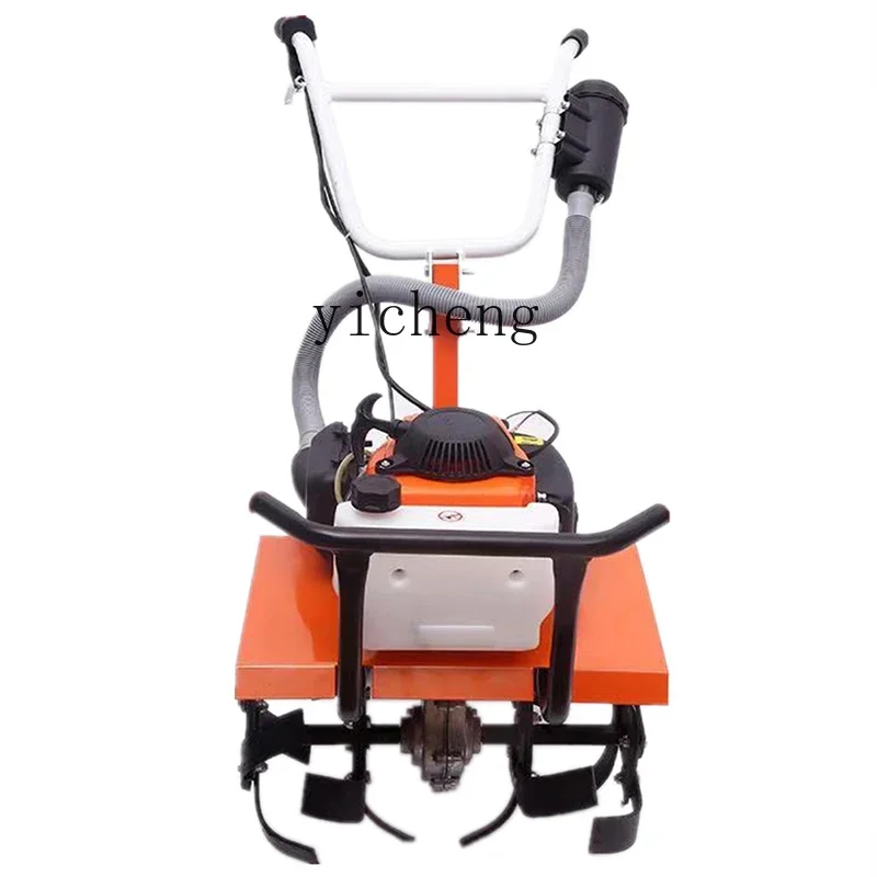 electric start scarifier light micro tiller hand push weeding mower