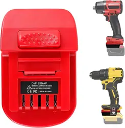 Battery Adapter For Dewalt 18v 20V MAX For Milwaukee 18V Li-ion Battery Converter to For Snap-on 18V Power Tool Drill DM18SNAP