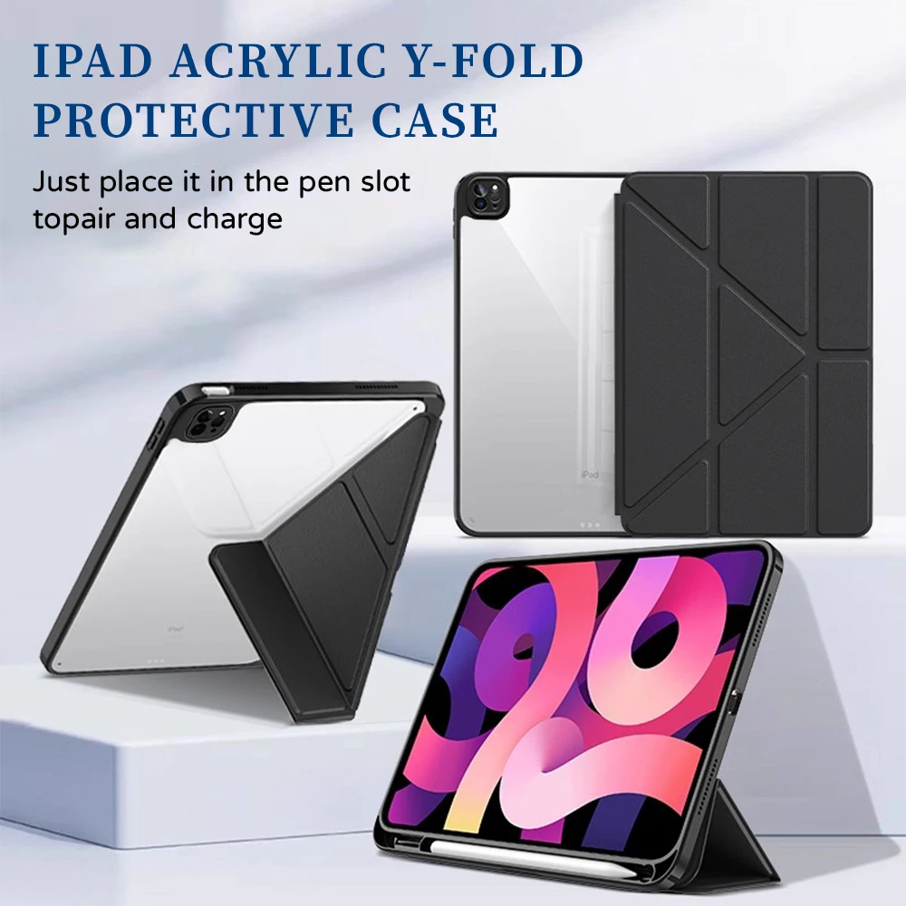 Tablet Case For Apple iPad Air 13 13in M3 M2 2025 2024 iPad Pro 12.9 12.9inch 5th 4th 3rd Gen 2021 2020 2018 Anti-Fall Case