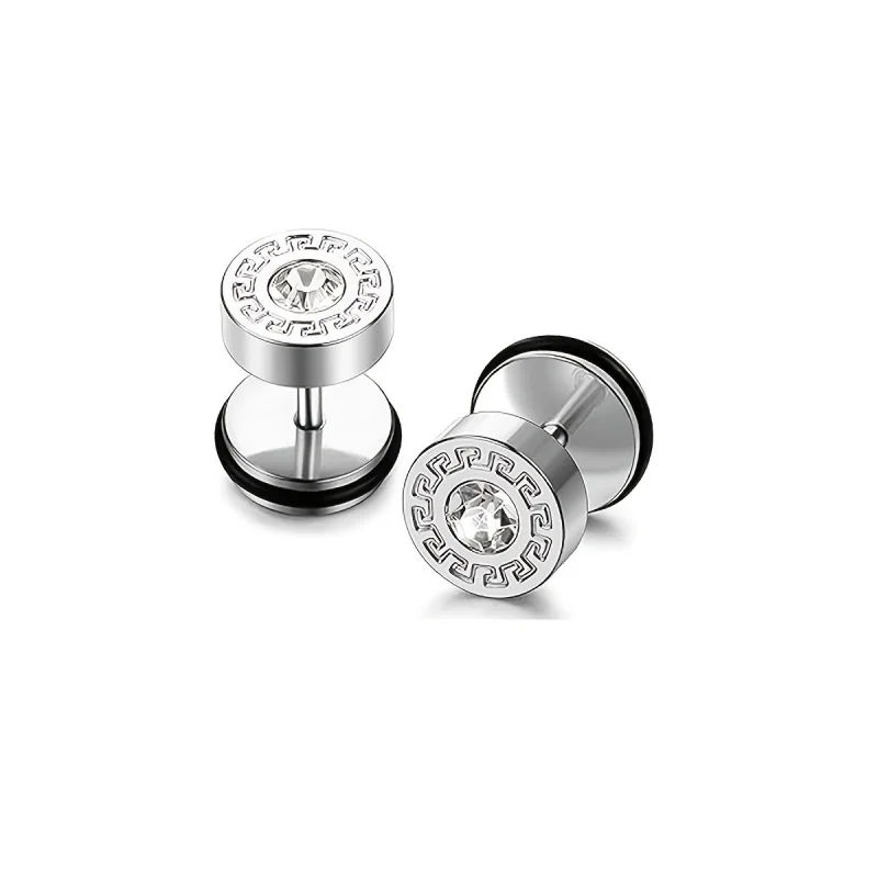 CAOSHI – boucles d'oreilles en acier inoxydable et zircone cubique pour homme, Style Punk, délicat, trois couleurs disponibles, bijoux à porter au quotidien