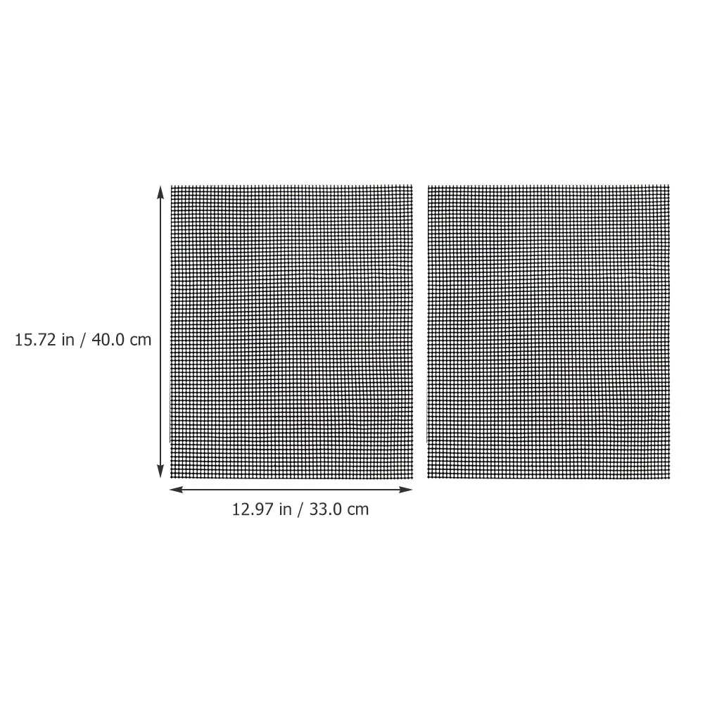 2Pcs Premium Non Stick Grill Mesh Mat Reusable Barbecue Pad Heat Resistant for Indoor Outdoor Bbq Grilling Accessories Grill Net view 3