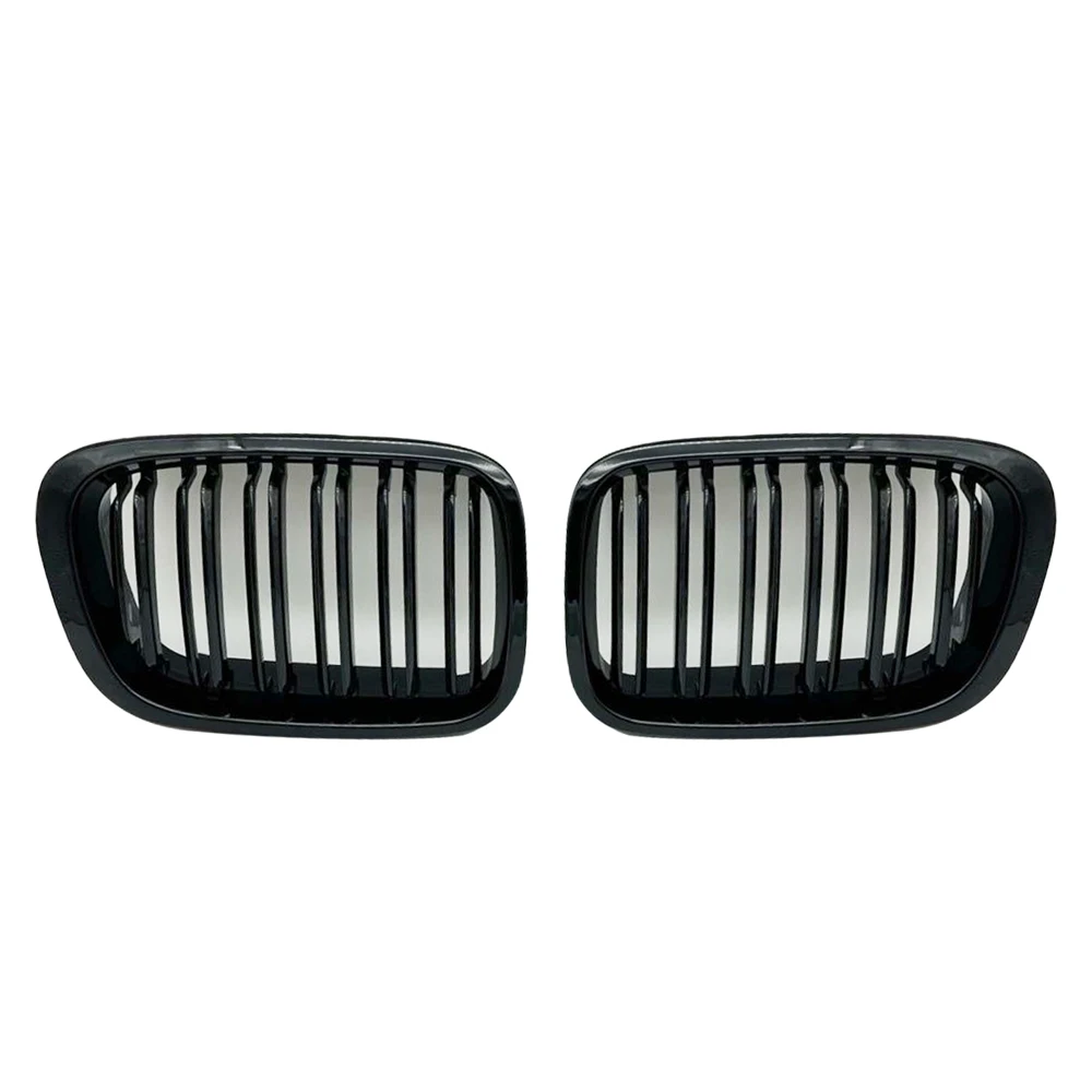 For BMW 3 Series E46 4-Door 4D 4DR 1998-2001 Car Front Bumper Kidney Grill Grille Gloss Black M Racing Grills Auto Accessories