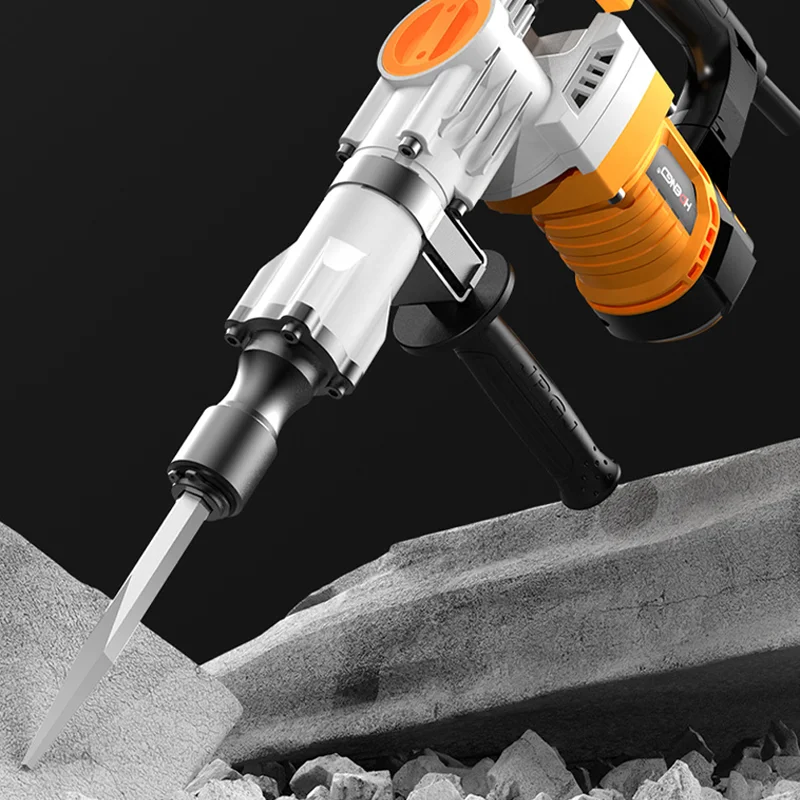 220V Heavy-Duty Electric Pick Industrial-Grade Wall Demolition Hammer Suitable for Breaking Wall Concrete Chisel Tools Slotting