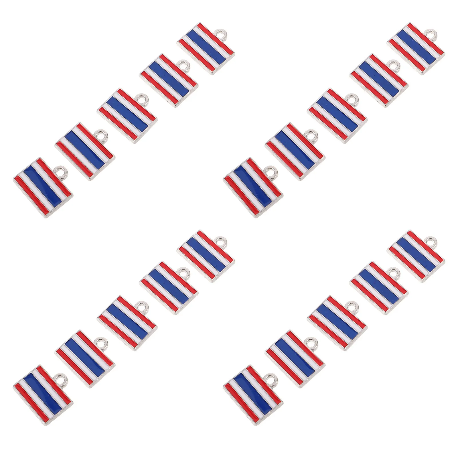

20pcs Flag Charm Pendant Thailand Alloy Hanging Charms For Diy Jewelry Making Necklace Bracelet Anklet Crafts Vintage Metal