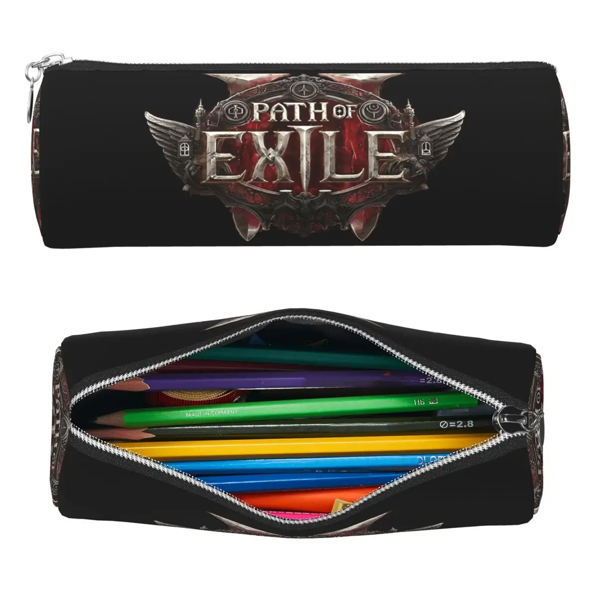 

Path Of Exile 2 Pencil Case Pencil Pouch Cylinder Pen Box Pencil Bag for Kids School