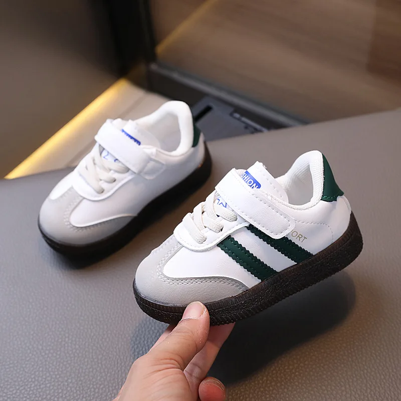 Toddler Baby Kids Fashion Design Walking Shoes Sneakers White Non-slip Casual Shoes Boys Girls Breathable Outdoor Sport Shoes