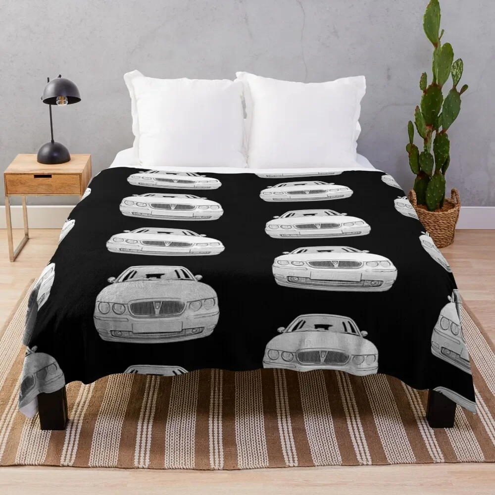 

Rover 75 classic car Throw Blanket Sofa Quilt Weighted Personalized Gift Blankets