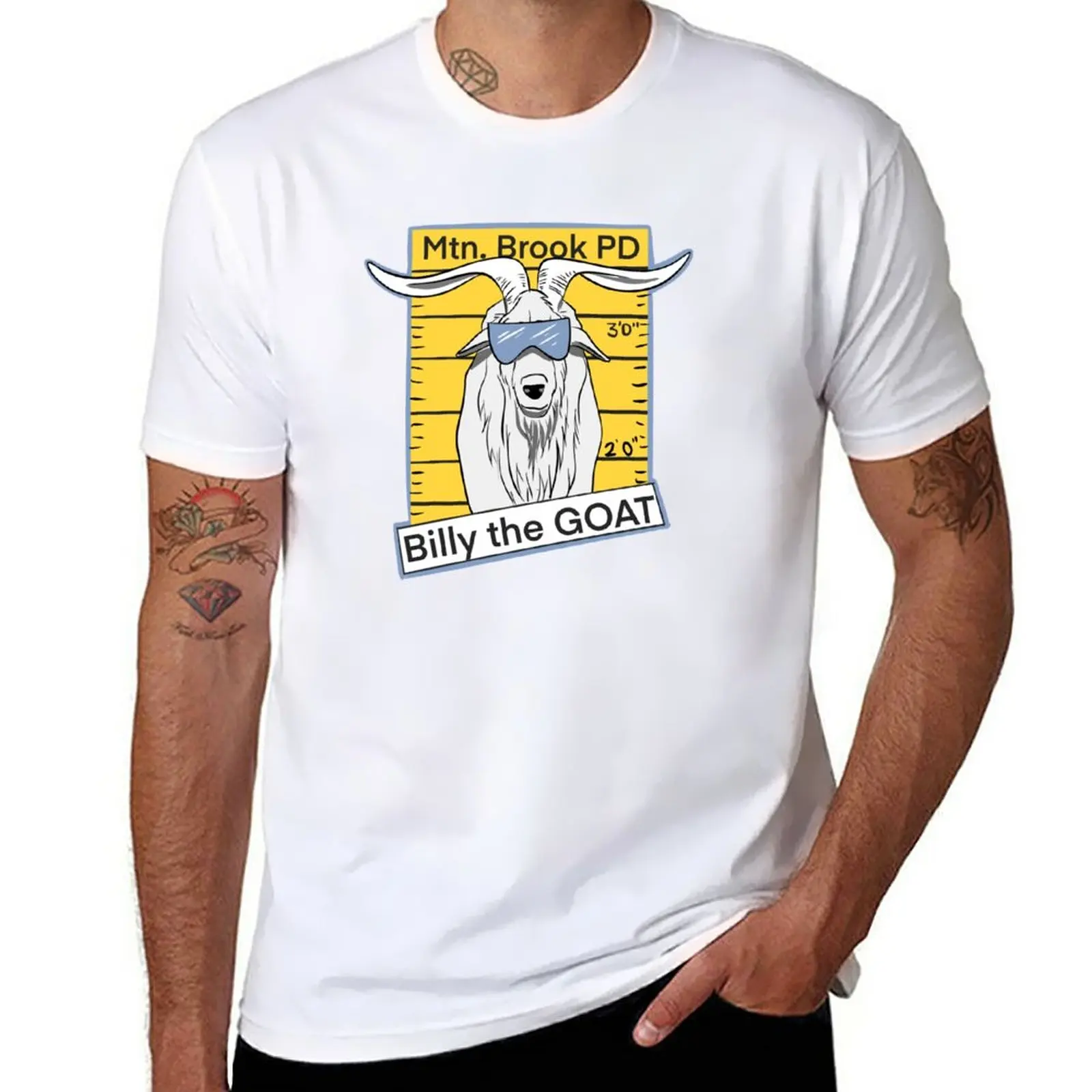 

New Billy the Goat Mug Shot T-Shirt quick-drying t-shirt korean fashion plus size t shirts mens graphic t-shirts anime