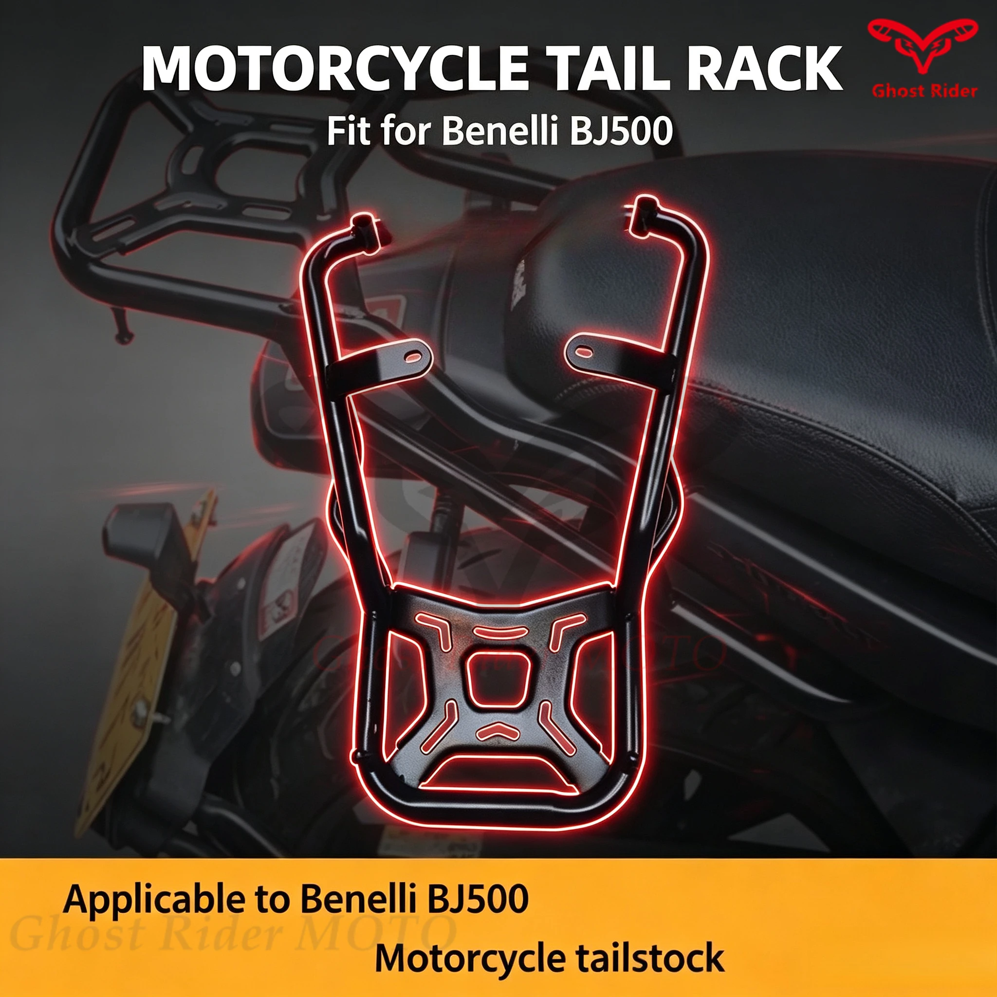 For Benelli BJ500 Luggage Rack Bar Accessories Motorcycle Rear Tail Wing Shelves Armrest Holder Guard Tailstock 트렁크 브래킷