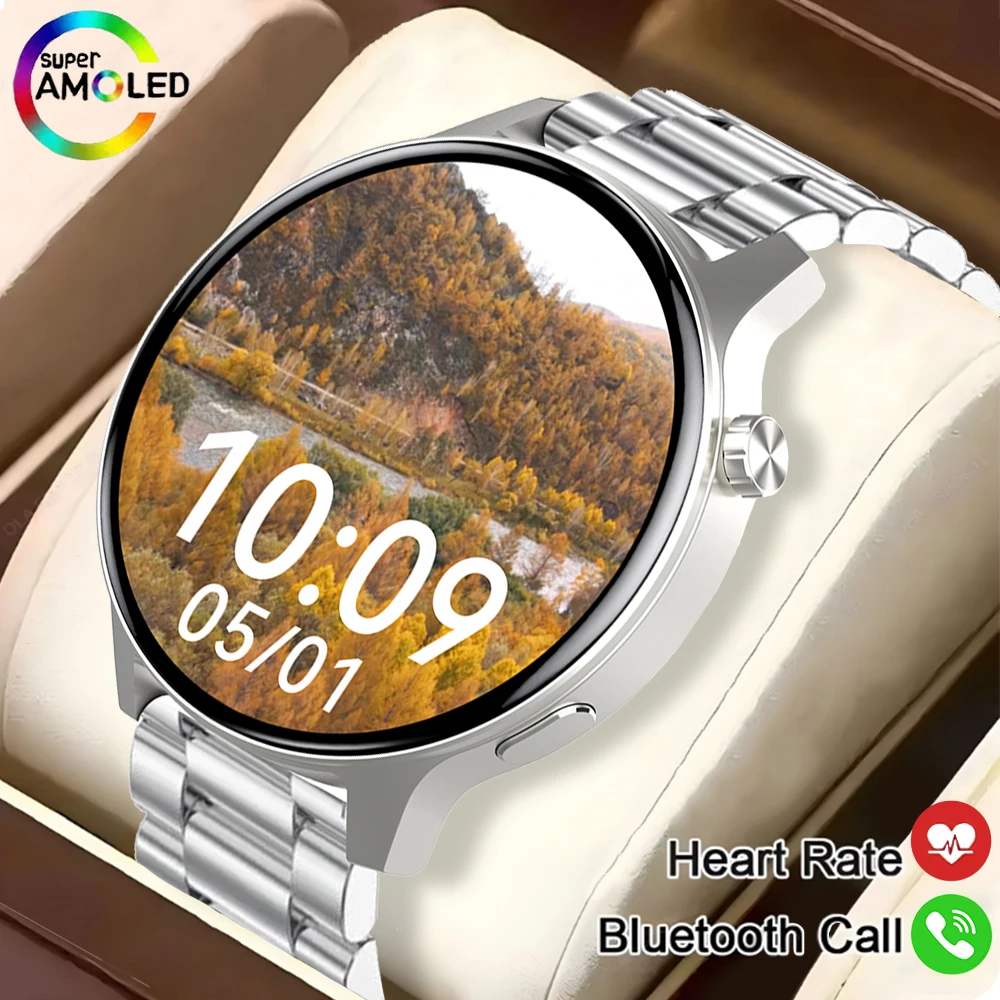 New Couple Smart Watch 5.4 Bluetooth Call 3D Dynamic Dial 1.43-inch AMOLED 466 * 466 HD Large Screen Women's Smart Watch