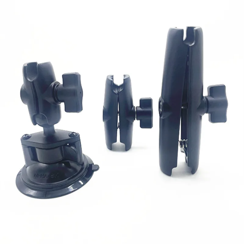 Double Socket Arm + Twist Lock Suction Cup Base Window Mount Bracket Ball Mount Holder 360 Degree Rotation