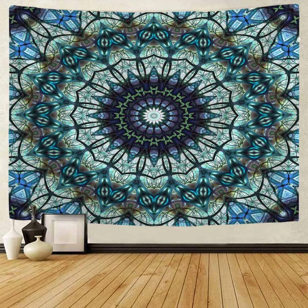 

Psychedelic Mandala Wall Tapestry Bedroom Aesthetic Decor Wall Hanging Witchcraft Boho Hippie Home Decor Dorm Wall Decor