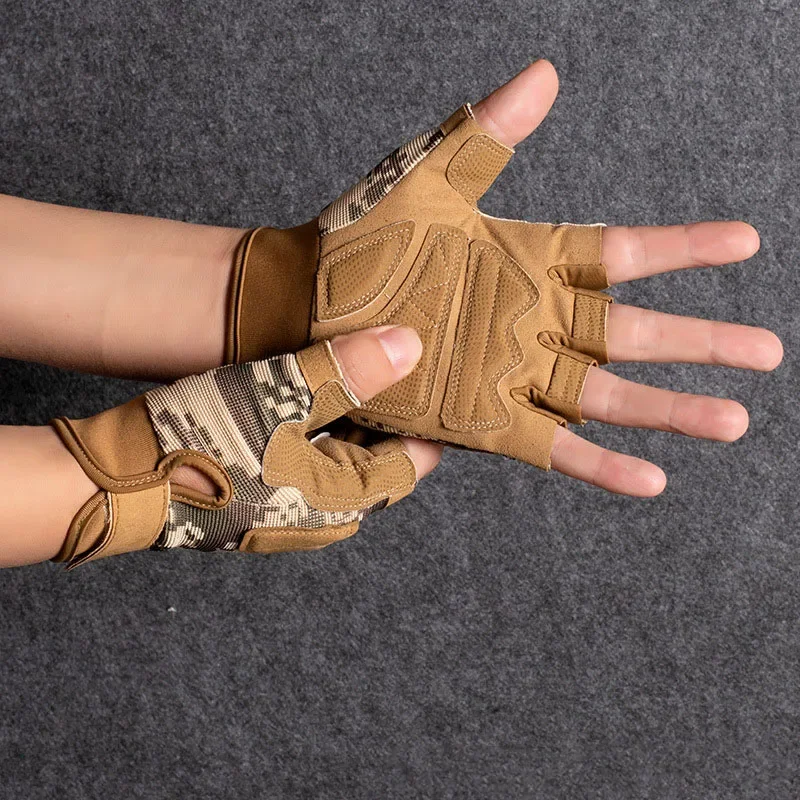Half Finger Cycling Gloves - Non-slip Durable Gloves for Outdoor Sports Fitness Safety Work Gloves for Men & Women
