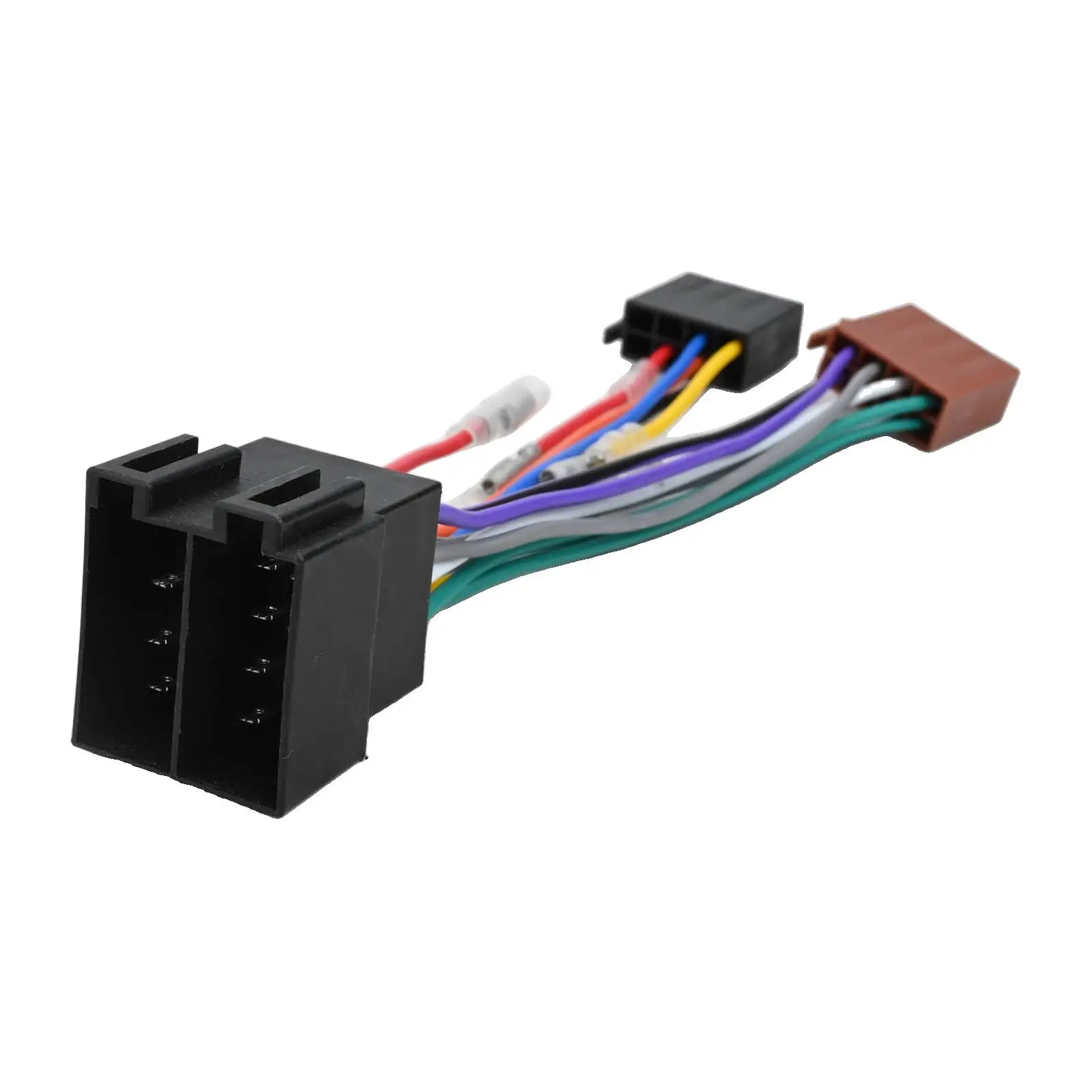 Black Car Stereo Harness Easy Installation Process Practical Wiring Solution Reliable Connection For ISO Interface Radios