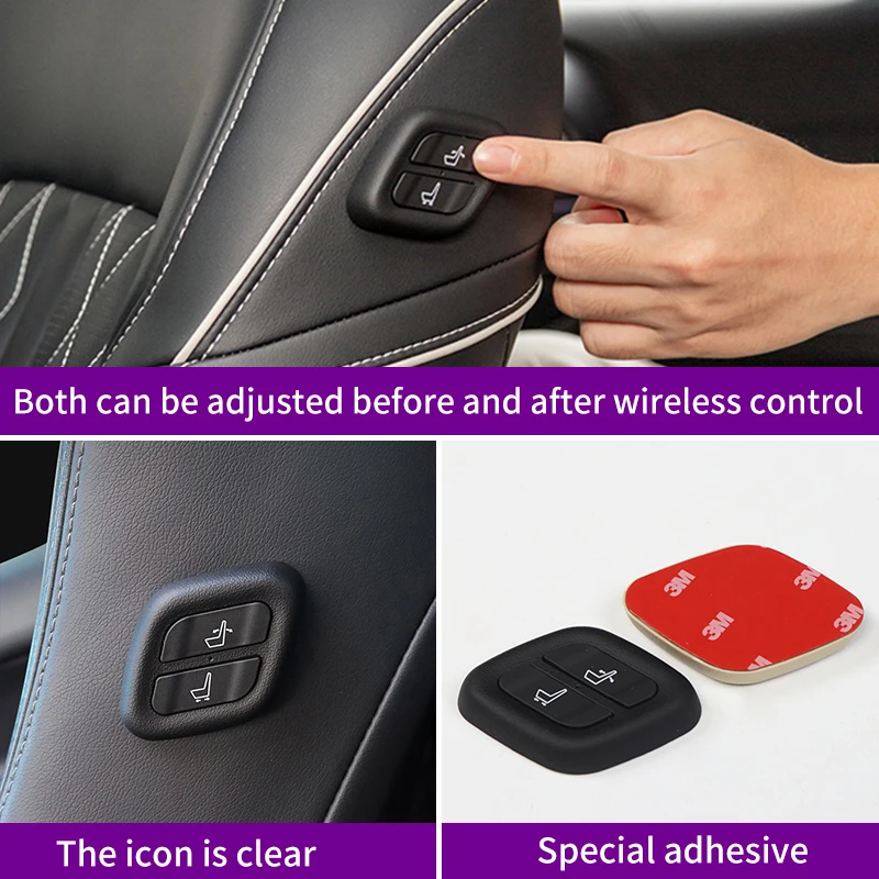 Passenger Side Wireless Button Power Seat Switch for Mitsubishi Pajero Interior upgraded Accessories 2022 2021 2020 2019 2018