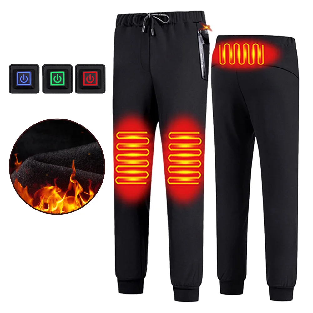 شحن USB السراويل التدفئة الدافئة أفخم 3 مناطق ساخنة السراويل التدفئة الحرارية 3 التحكم في درجة الحرارة مقاوم للماء للرجال والنساء