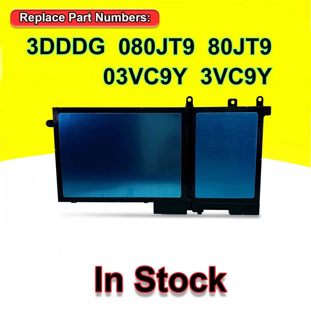 Batería para portátil Dell Latitude 5480, 5490, 5280, 5288, 5491, E5495, 5591, 5580, 5590, E5480, E5580, E5490, E5495, E5280, M3520, 42Wh, 3dddg