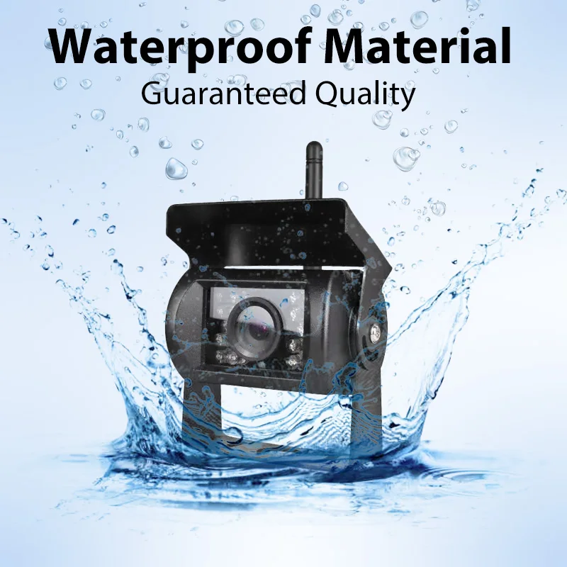 12V-24V 2.4G WiFi Wireless Reversing Camera For Car Truck RV Trailer Waterproof Rear View Support iOS Android Connection