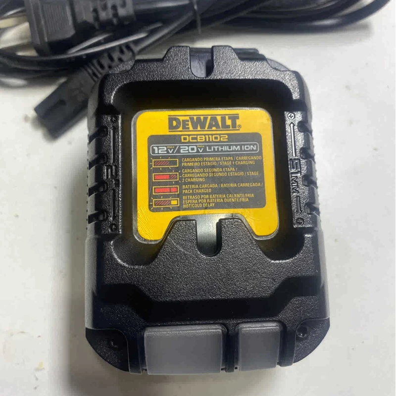 DEWALT DCB1102 Original Lithium Battery Charger 12V/20V LED Indicator Universal Charger Input Voltage 220V