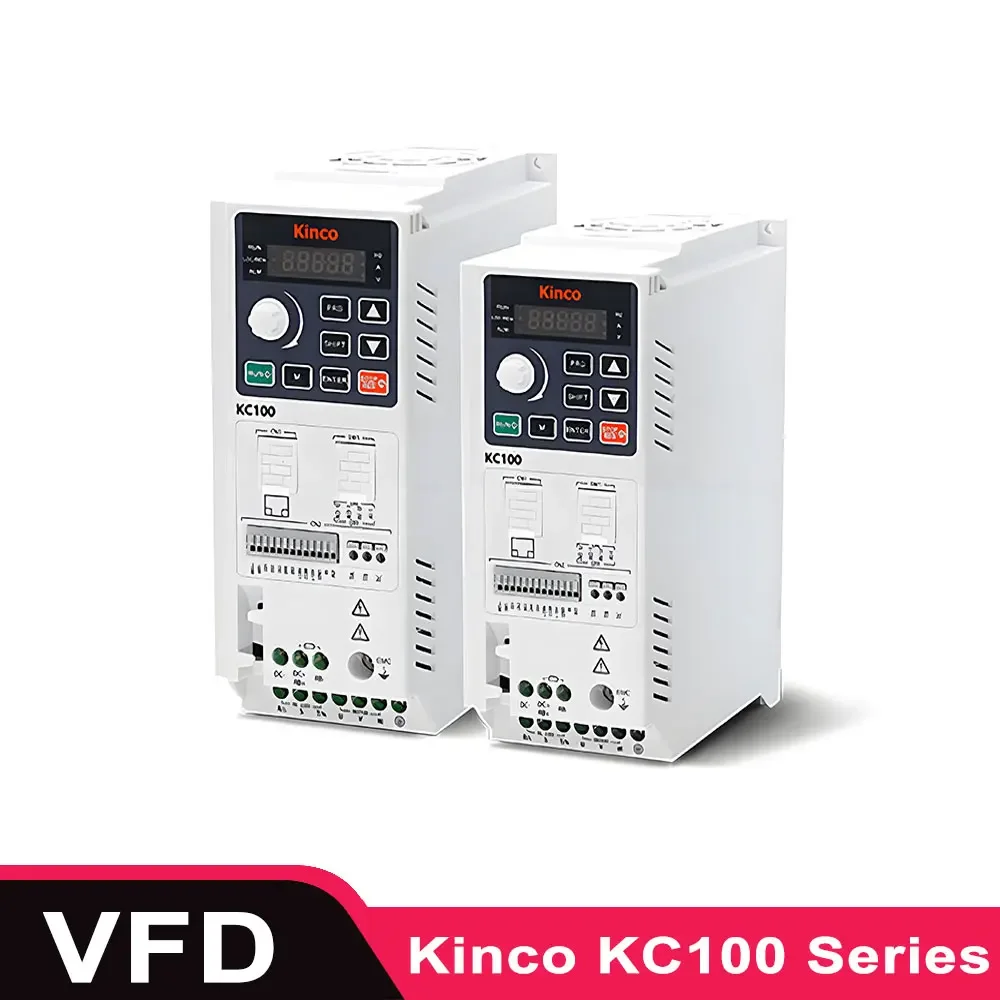 Kinco VFD KC100 Series Inverter KC100-2S-0R40G KC100-2S-0R75G KC100-2S-01R5G KC100-4T-0R75G KC100-4T-01R5G KC100-4T-02R2G