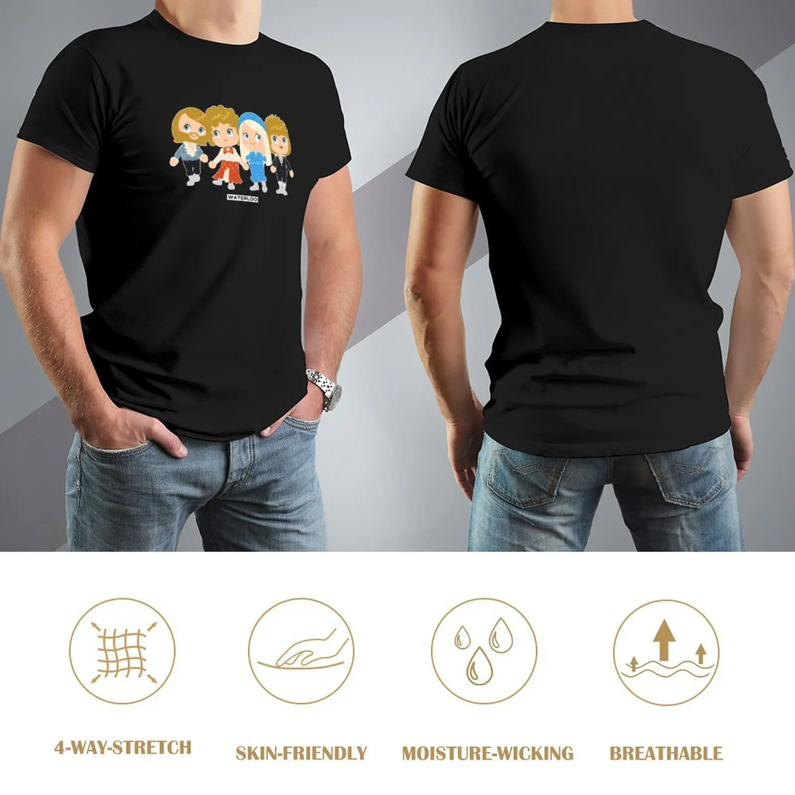 Waterloo, ABBA, ESC 1974 Sweden T-Shirt custom shirt essential t shirt summer top aesthetic clothes mens clothes