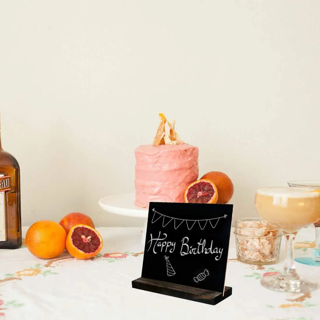 Vintage Little Chalkboard pendolo pezzo in legno carino artefatto Display bacheca decorativa