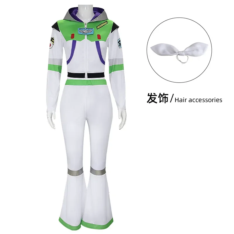 Disfraz de Cosplay de Toy Story Buzz Lightyear para adultos, traje con alas, disfraces de fiesta de Halloween, monos para mujeres y hombres