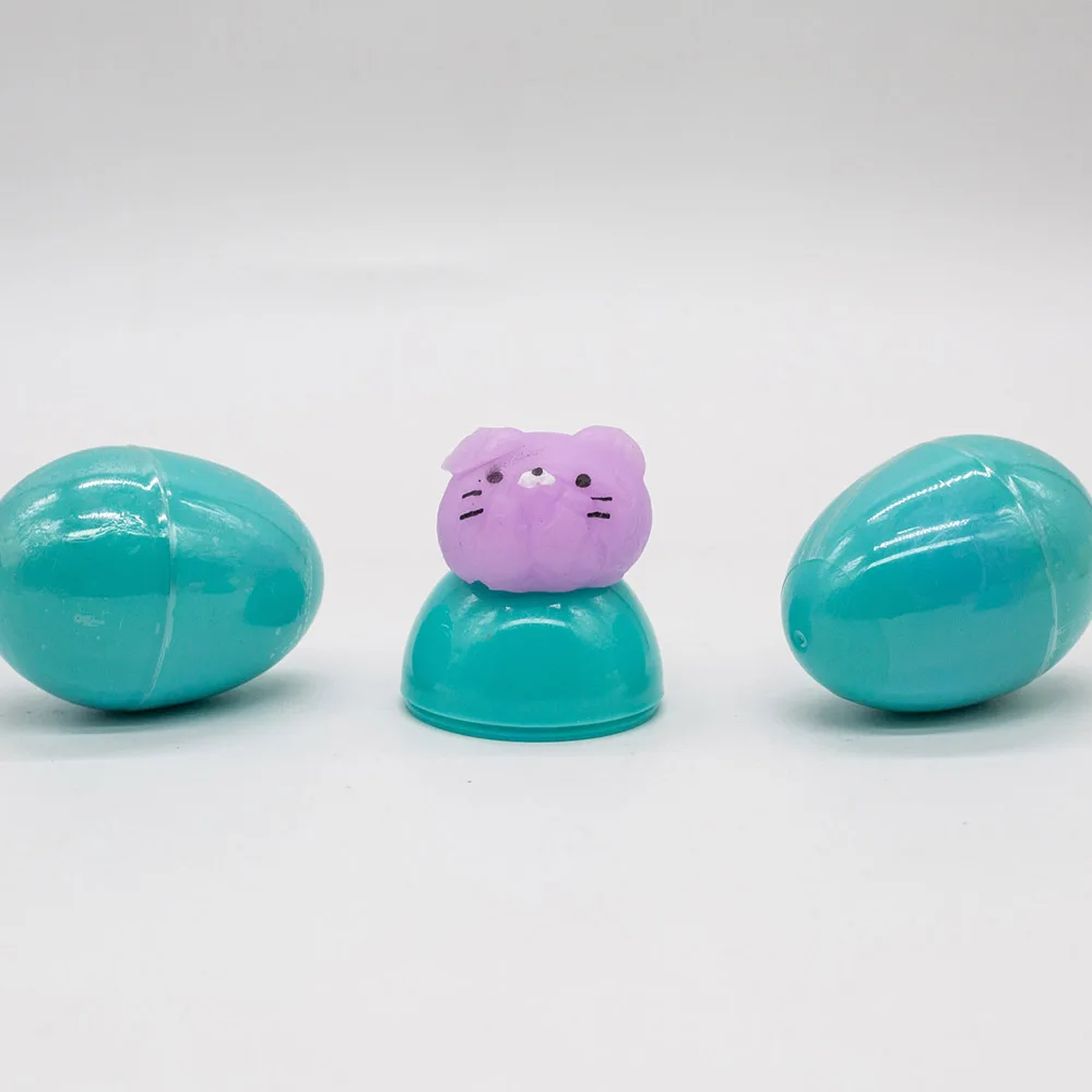 Moj Moj Squeeze Gashapon Capsule Toys Stress Relief Soft Rubber Chicks Rabbits Cats Fidget Eggs Cute Animal Children Gifts