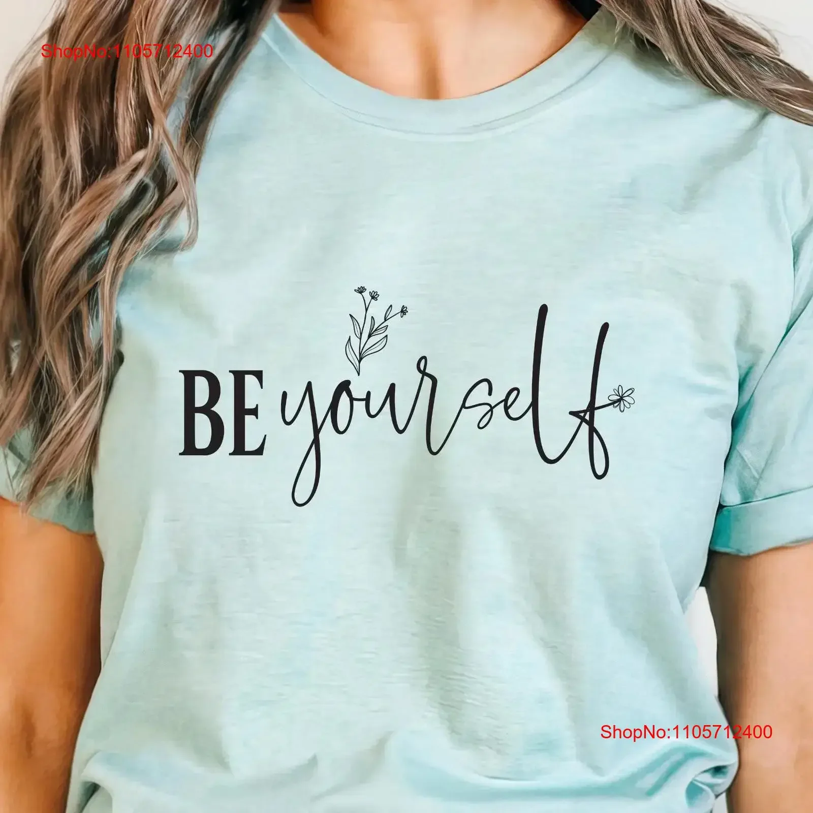 BEyourself T shirt Inspirational Self Love Quote Top Empowerment Crewneck Confidence Boosting Authenticity Unique vintage