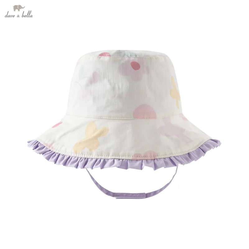 Dave Bella Kids Hat Spring Girls Baby  Sweet Cute Children Fashion Casual Floral Print Fisherman\'s Hat DB1250715