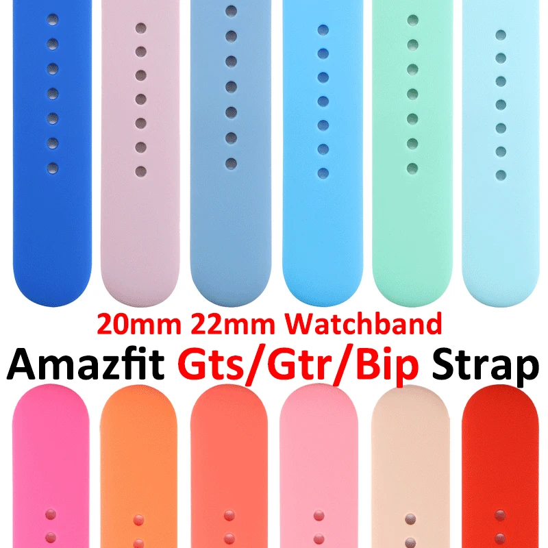 20mm 22mm Watch Strap For Amazfit GTS 4/3/2/GTR 4 2 Mini/GTR/2e/Pro 47mm Smartwatch Wristband Bracelet Amazfit Bip/U/3/Pro Band