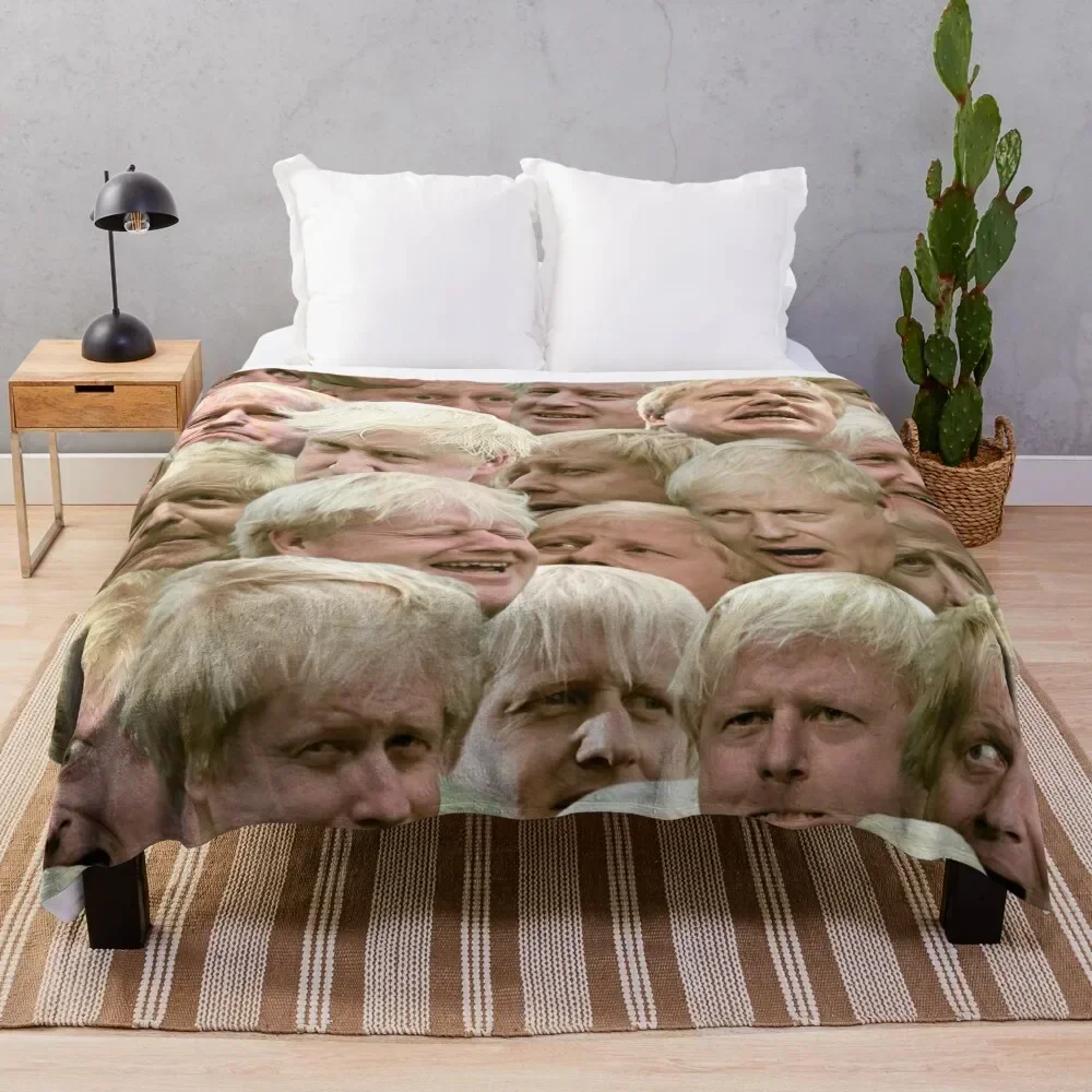 

Boris Johnson Throw Blanket No Pilling Soft Warm Blanket for Bed