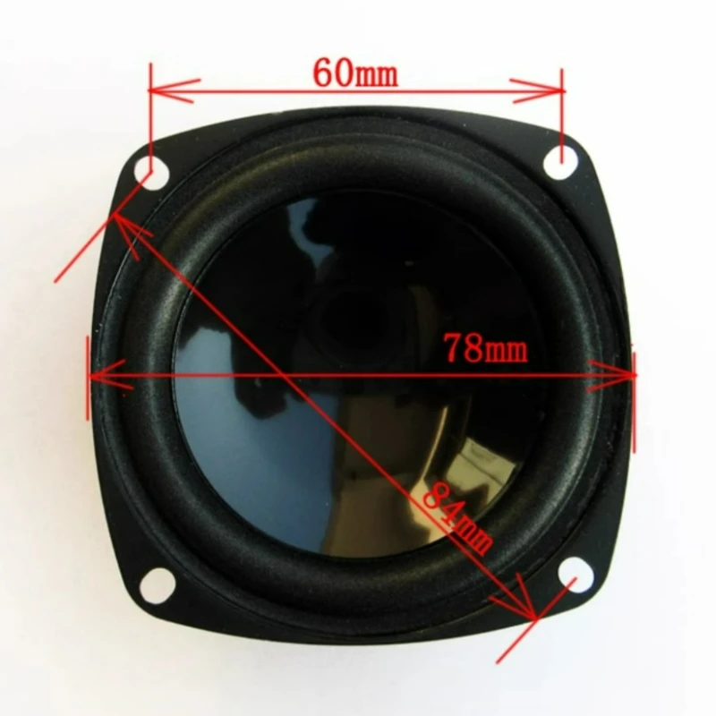 SOTAMIA 2개 3인치 풀레인지 라우드스피커 3.5옴 12W 팟 바텀 페이퍼 콘 폼 엣지 스피커 2.1 서브 박스 미드 트레블 스피커