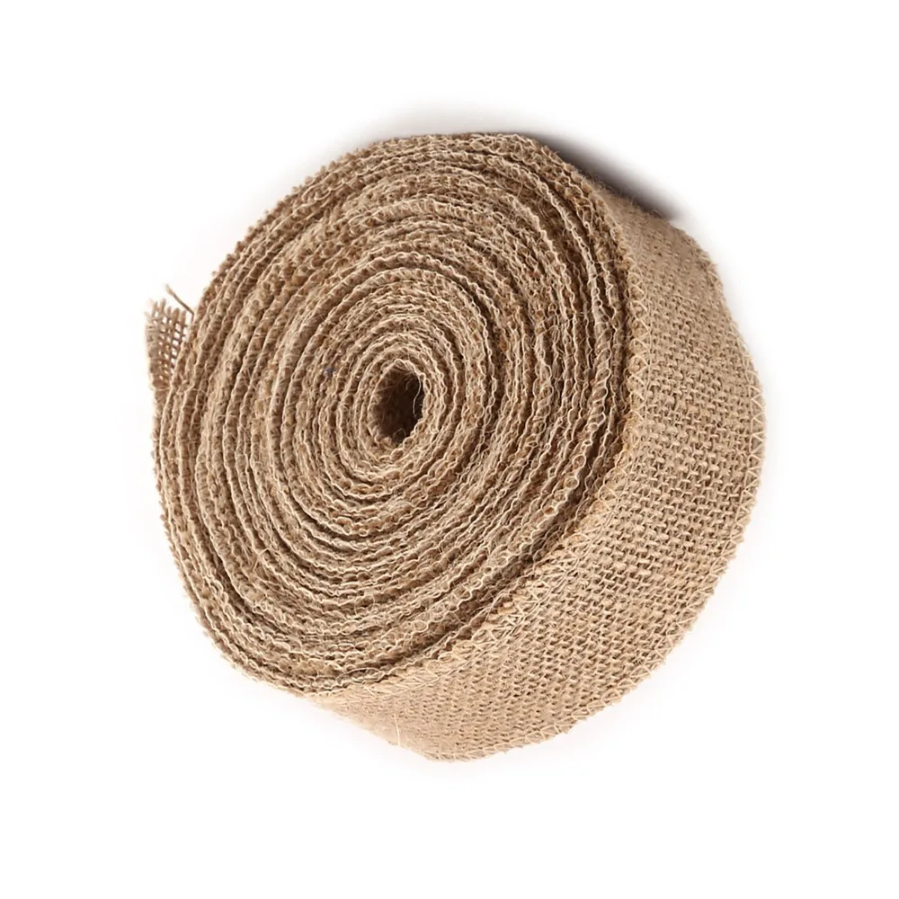 

Желтая джутовая ткань для настольной дорожки, длина 10 м, джутовая лента для декора дома